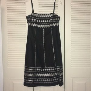 Ann Taylor Loft black and silver dress